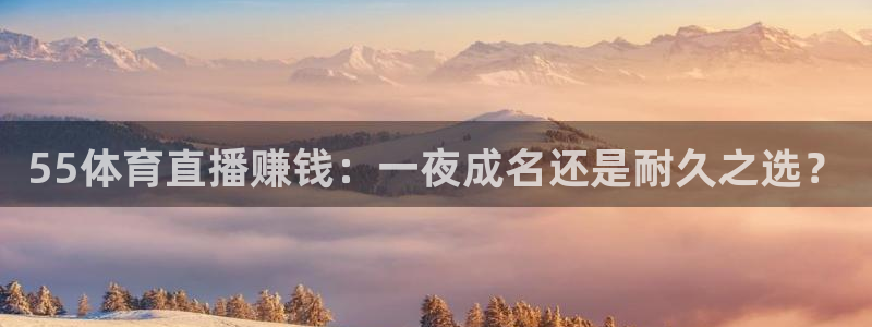 55体育直播赚钱：一夜成名还是耐久之选？