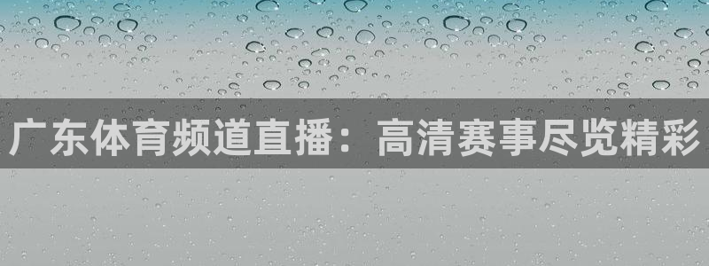 广东体育频道直播：高清赛事尽览精彩