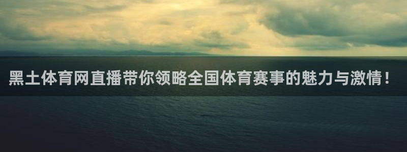 黑土体育网直播带你领略全国体育赛事的魅力与激情！