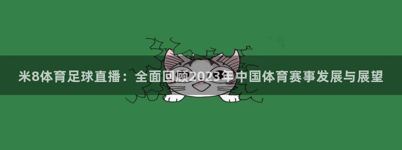 米8体育足球直播：全面回顾2023年中国体育赛事发展与展望